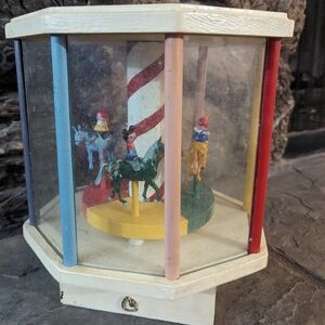 Extremely Rare Handmade Early Antique Walt Disney Mickey Mouse Carousel